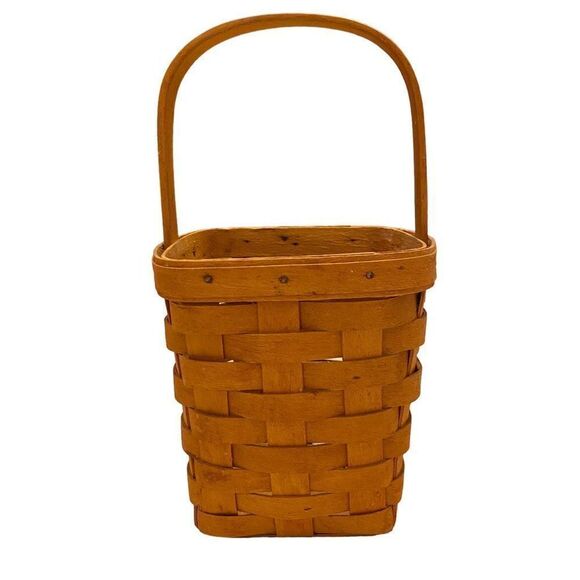 Longaberger Spoon Basket Vintage 1996 Original Stain - Picture 4 of 9